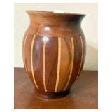 Hand Crafted Wooden Vase