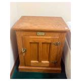 Vintage - Oak White Clad Ice Box - Nightstand