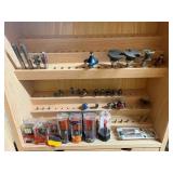 Wood Working Bits And Cabinet