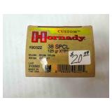 Hornady .38 Spec. ammo