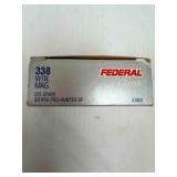 Federal 338 Win Mag ammo
