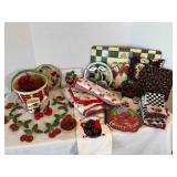 Cherries-napkins, towels, placemats, trivets