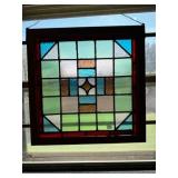 Stained Glass wood Framed window 21'x21'