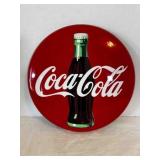 12' Coca Cola metal Button 1992 Reproduction