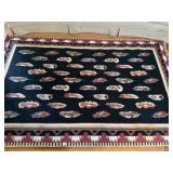 Native American? Rug 5'x7' binding on back edge