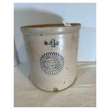 No. 4 Crock Coffeeville Pottery & Clay Company,
