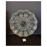 Deviled Egg Plate, Pressed Glass, 12 eggs, 9ï¿½'