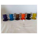 6 Demitasse/Espresso Cups & Saucer by Schmid