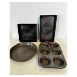 Vintage Baking Metal Pans-Ekco, Ovenex