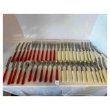 45 pcs Stainless Steel flatware Silverware handles