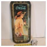Coco Cola Advertising Tin Tray Replica, 19'x8ï¿½'
