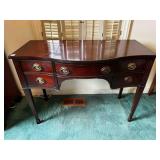 Cherry Wood Vanity, 2 drawers & Top opens for