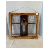 Stained Glass Framed Hand Made 19ï¿½'x17ï¿½'