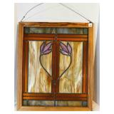 Stained Glass Framed Hand Made 22'x25ï¿½'