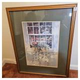 Window box Flower Picture Framed w/glass 24' x31'