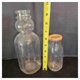 Meadow Gold Milk Bottles Quart & Pint Oblander