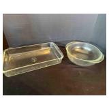 Pyrex 12'x7ï¿½' Baking Dish & Pyrex 1ï¿½ qt Round