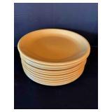 11 Yellow Stoneware 11' Dinner Plates-Spectrum