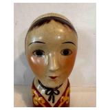 Lady Head Vase Scandinavian? Tudor Folk Art