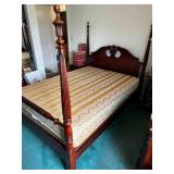Full Size Bed & Mattress 4 Poster Bed
