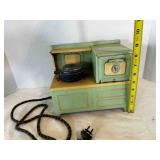 Electric Child's Tin Toy Oven & pan, 1930's?