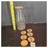 Enid Oklahoma Home Dairy Milk Pint Bottle6 Bartell