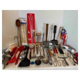 The Utensil Drawer! Meat tenderizer, Spatulas