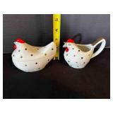 Lefton Chicken Sugar & Creamer