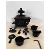 Miniature Cast Iron Wood Burning Stove-5'x4'