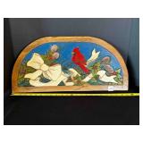 Hand Carved & Painted on Old Wood signed Tuohy '99