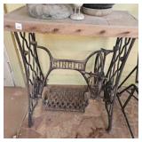 Singer Treadle Sewing Machine cast Iron base Table