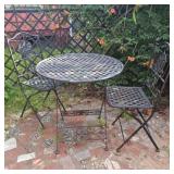 Bistro Table & 2 Chairs-All fold 27' x 30' tall