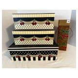 3 Cherries Jubilee Storage Cardboard boxes