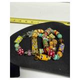 3 Millefiori Stretch Glass Bead Bracelets