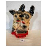 2 Scotty Dogs Carnival Chalkware Prize, Hollow,
