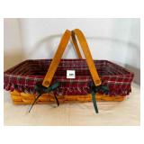 1996 Longaberger Lined Casserole Basket for 9x13