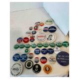 Vintage Presidential Campaign Buttons, Nixon, LBJ