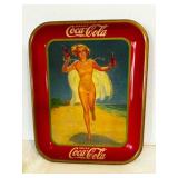 1937 Drink Coca Cola Tray 13'x10ï¿½ Vintage
