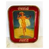 1937 Drink Coca Cola Tray 13'x10ï¿½ Vintage