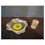 Enid, Oklahoma Gold Spot Dairy ash tray & creamer