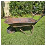 Rustic Wheel Barrow-1 wheel-great for garden dï¿½cor