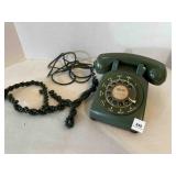 Bell Telephone Property Green Desk Rotary Phone