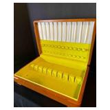 Wood Silverware Box, specially treated lining to