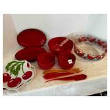 Melmac, Plasticware Picnic Watermelon Cherries