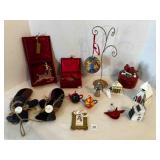 Cloisonne Christmas Ornaments in velvet box
