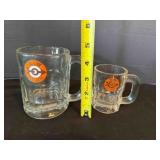 2 A & W Root Beer Mugs 4ï¿½' & 3' Smallest mug