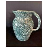 Marshall Pottery Spongeware 9' Pitcher hand turned