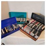 Cassette Tapes 70+ in Plastic boxes