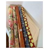 5 Rolls of Gift Wrapping Paper-Christmas & Florals