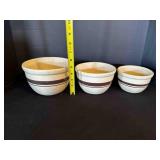 McCoy Stripe Mixing Nesting Bowls 1ï¿½-1qt, 1 pint